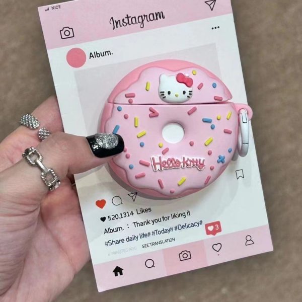 Casing Up Hello Kitty Pink Donut AirPods Case